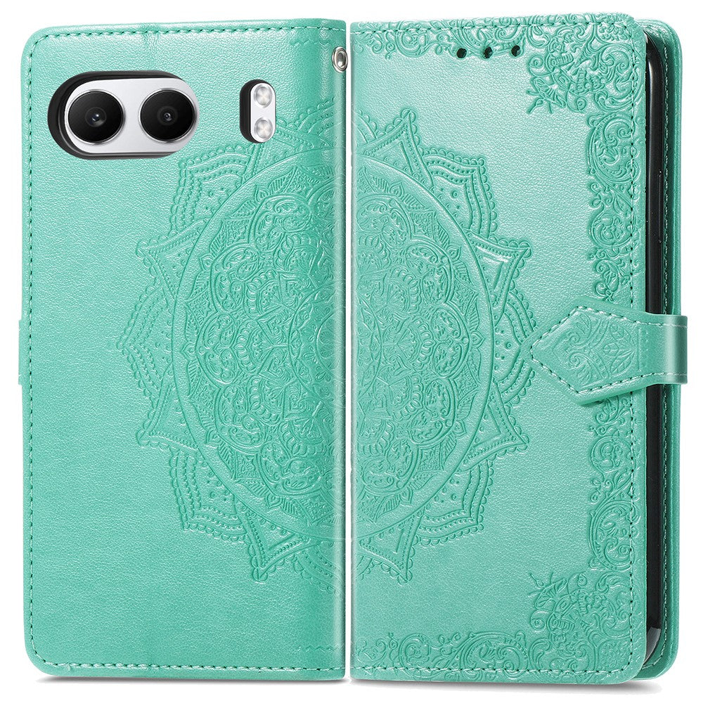 For OnePlus Nord 4 Case Mandala Embossed Design Leather Wallet Phone Cover