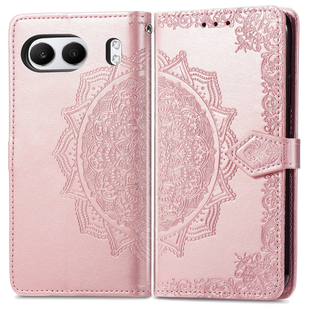 For OnePlus Nord 4 Case Mandala Embossed Design Leather Wallet Phone Cover