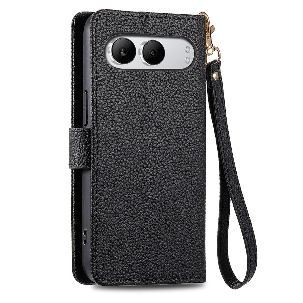 For OnePlus Nord 4 Case RFID Blocking Zipper Pocket Leather Wallet Phone Cover