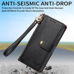 For OnePlus Nord 4 Case RFID Blocking Zipper Pocket Leather Wallet Phone Cover