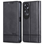 AZNS For Oppo A60 4G Case Cowhide Texture PU Leather Wallet Phone Cover