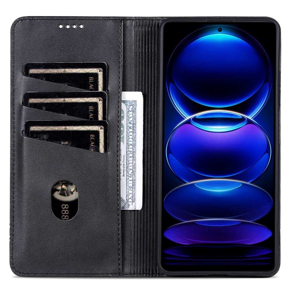 AZNS For Oppo A60 4G Case Cowhide Texture PU Leather Wallet Phone Cover