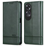 AZNS For Oppo A60 4G Case Cowhide Texture PU Leather Wallet Phone Cover
