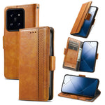 For Xiaomi 14T Pro Phone Cases CASENEO PU Leather Cover Stand with RFID Blocking Wallet
