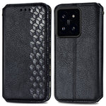 Xiaomi 14T PU-läderfodral Rhombus Imprint plånboksfodral