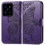 For Xiaomi 14T Case PU Leather Wallet Phone Cover Butterfly Pattern