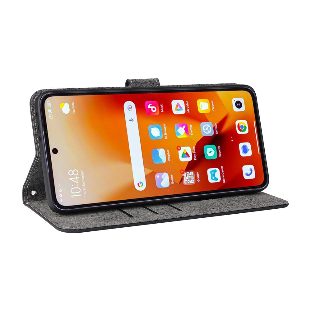 For Xiaomi 14T Wallet Case RFID Blocking PU Leather Cover Stand View