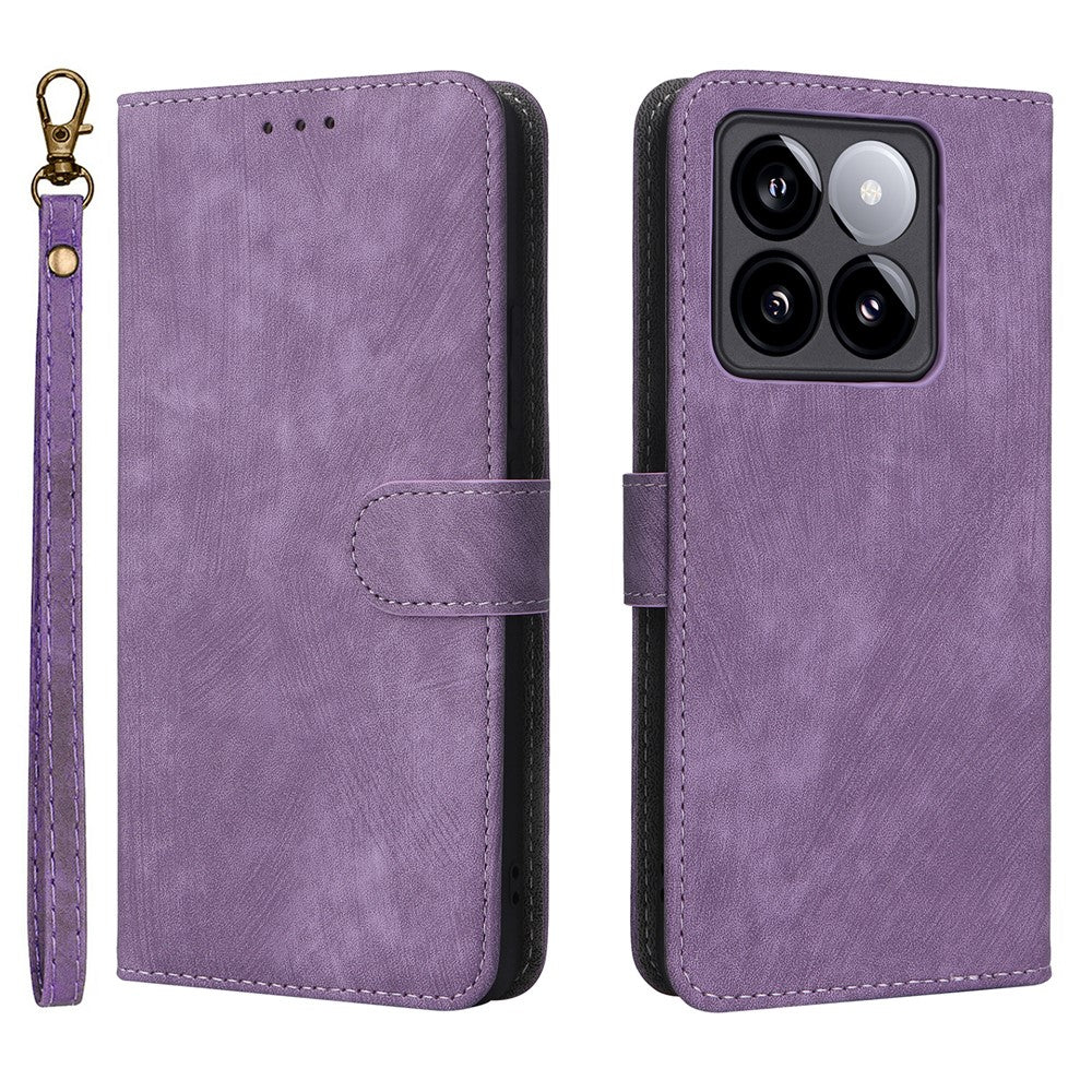 For Xiaomi 14T Wallet Case RFID Blocking PU Leather Cover Stand View