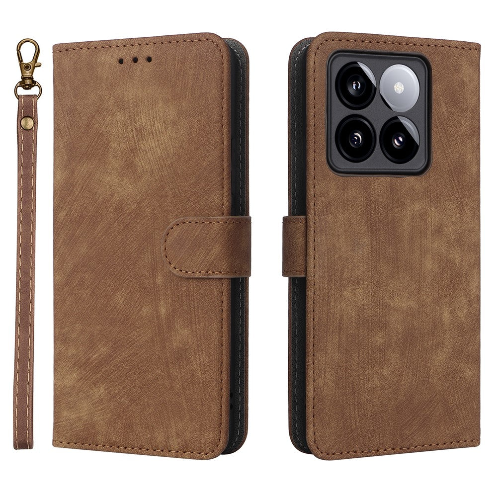 For Xiaomi 14T Wallet Case RFID Blocking PU Leather Cover Stand View