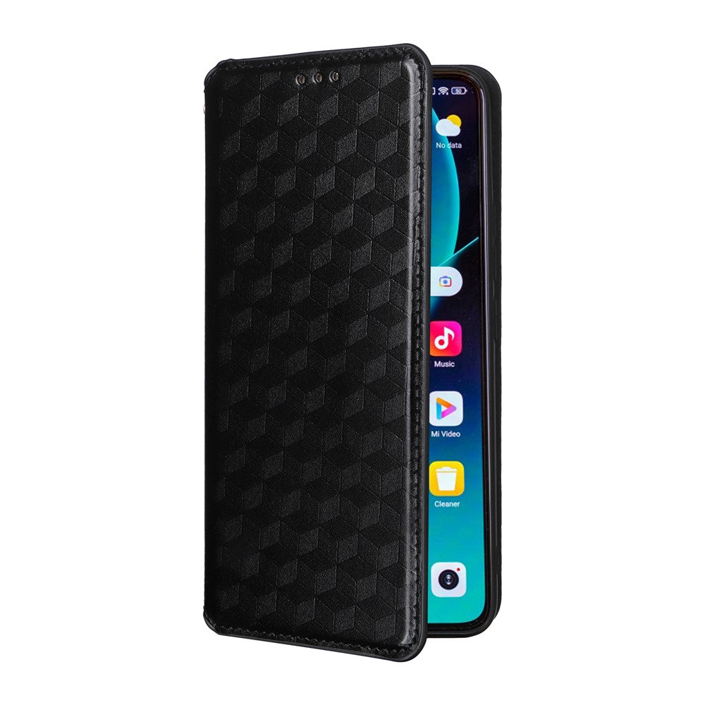 For Xiaomi 14T Wallet Case Rhombus Imprinted Leather Phone Cover