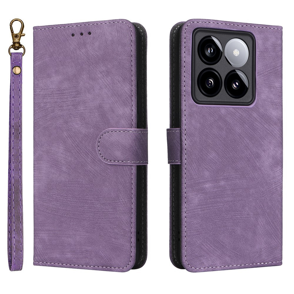 For Xiaomi 14T Pro Wallet Case RFID Blocking PU Leather Cover Stand View