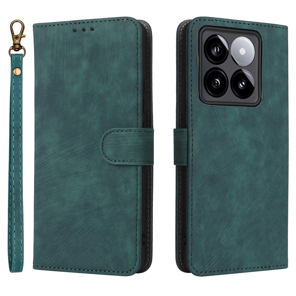 For Xiaomi 14T Pro Wallet Case RFID Blocking PU Leather Cover Stand View