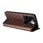 For Xiaomi 14T Pro Wallet Case Rhombus Imprinted Leather Phone Cover