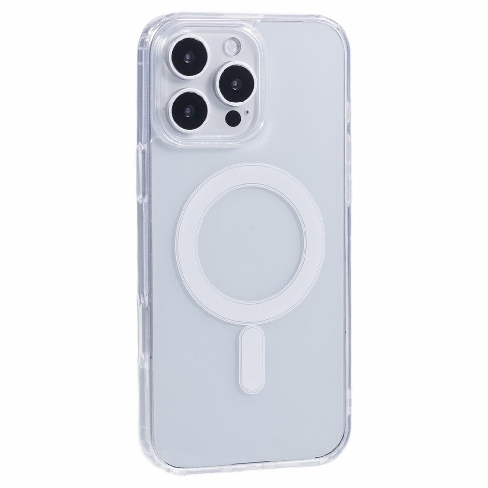 For iPhone 16 Pro Clear Case Acrylic+TPU Phone Cover Compatible with MagSafe