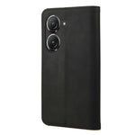 Til Asus Zenfone 9 5G Anti-fald Splejsning Telefoncover PU Læder Magnetisk Auto-absorberende Skin-touch Følelse Telefonpung Etui med Stand