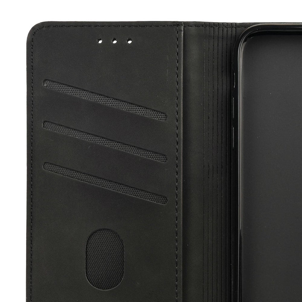 Til Asus Zenfone 9 5G Anti-fald Splejsning Telefoncover PU Læder Magnetisk Auto-absorberende Skin-touch Følelse Telefonpung Etui med Stand