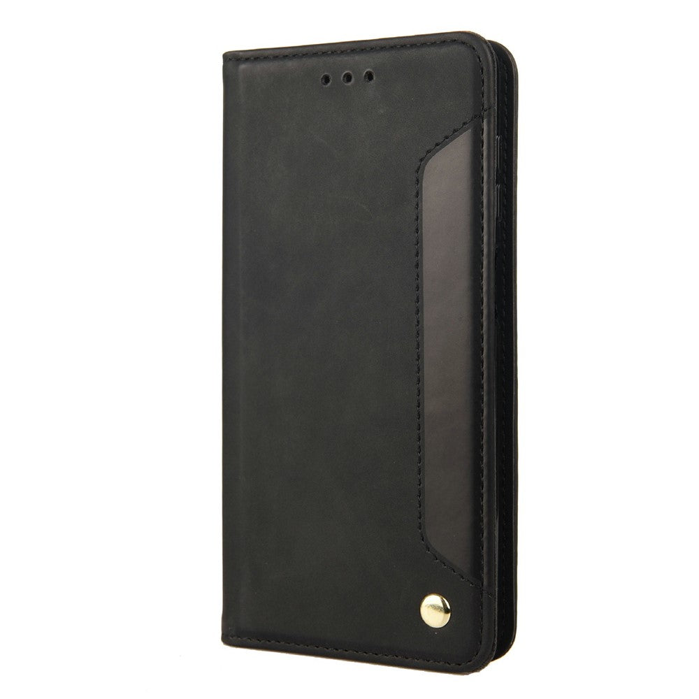 Til Asus Zenfone 9 5G Anti-fald Splejsning Telefoncover PU Læder Magnetisk Auto-absorberende Skin-touch Følelse Telefonpung Etui med Stand