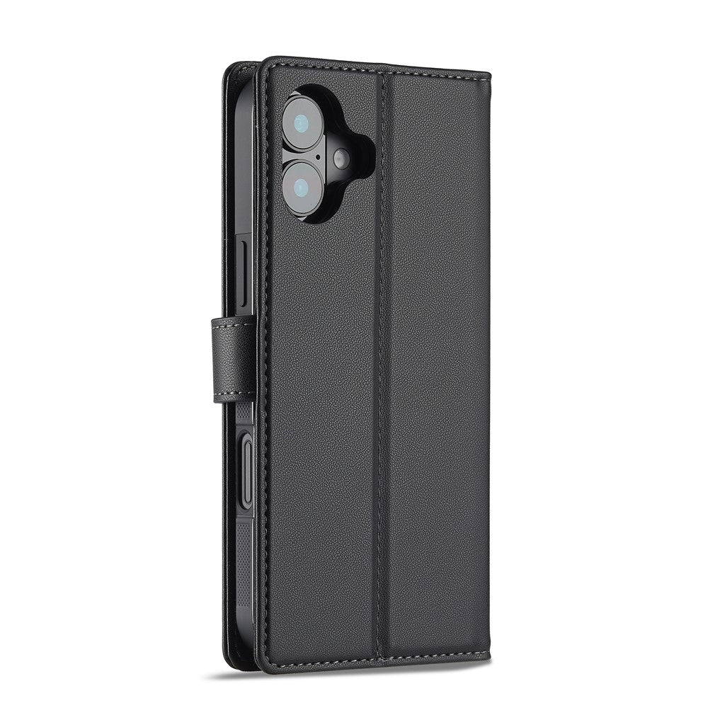 LC.IMEEKE L2 Series til iPhone 16 Plus Cover i PU-læder Pung Aftageligt magnetisk telefoncover