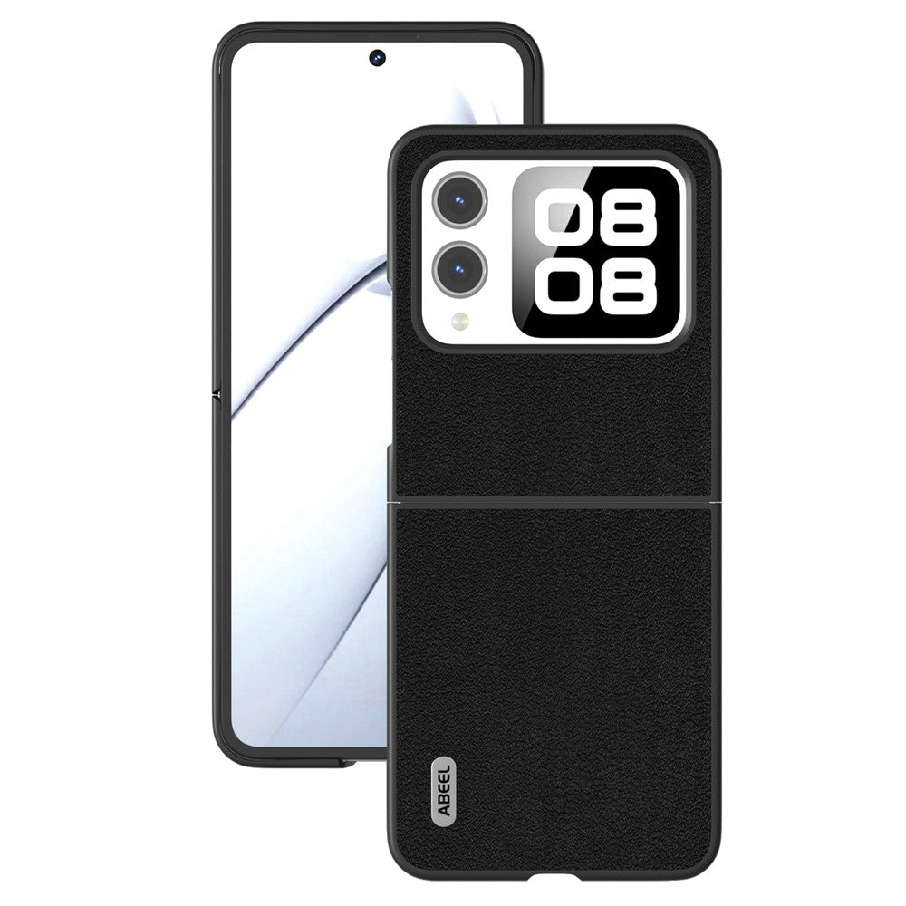 ABEEL Skal För Huawei Nova Flip 5G Reptåligt Baksida I Äkta Koläder