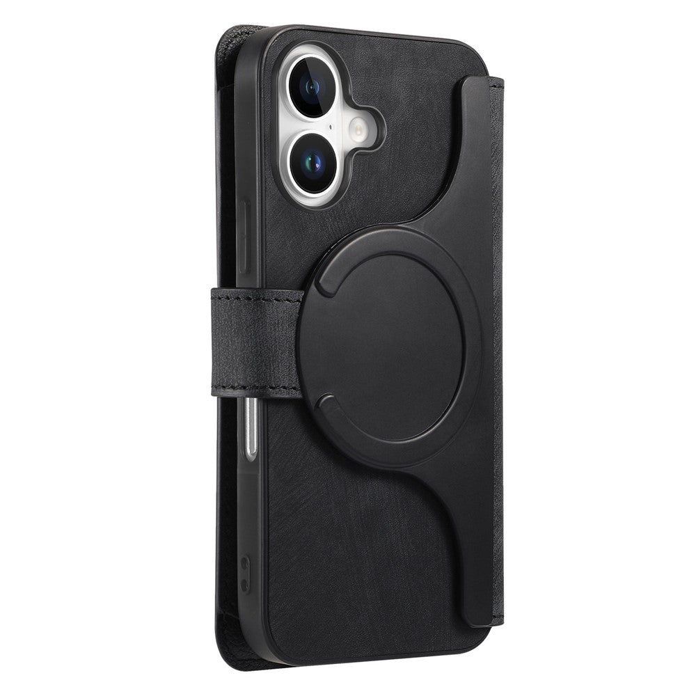 CASENEO MW-02 For iPhone 16 Plus Leather Case Detachable Magnetic Phone Cover