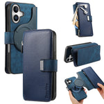 CASENEO MW-02 For iPhone 16 Plus Leather Case Detachable Magnetic Phone Cover