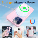 iPhone 16 Pro Skal MagSafe med Ställ PC/Silikon - Grårosa