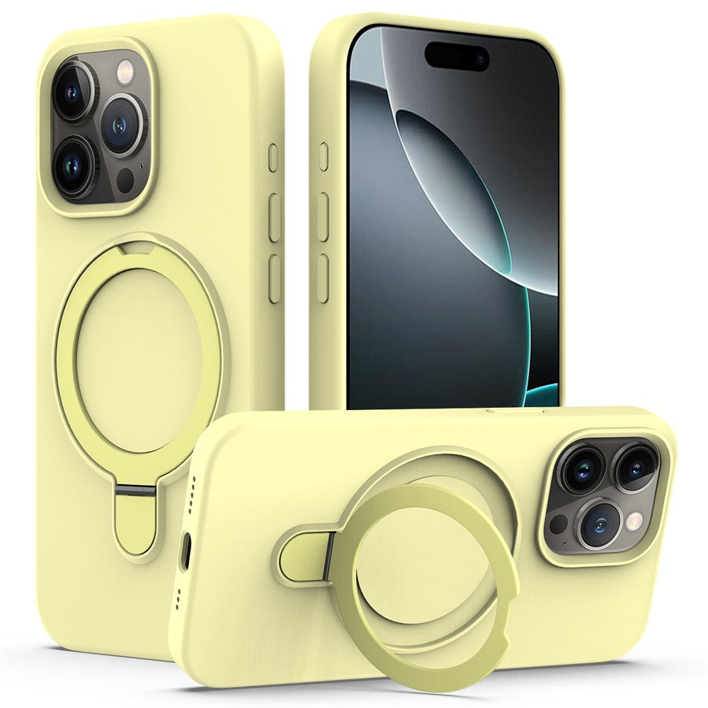 For iPhone 16 Pro Case Compatible with MagSafe Kickstand PC + Silicone Phone Cover