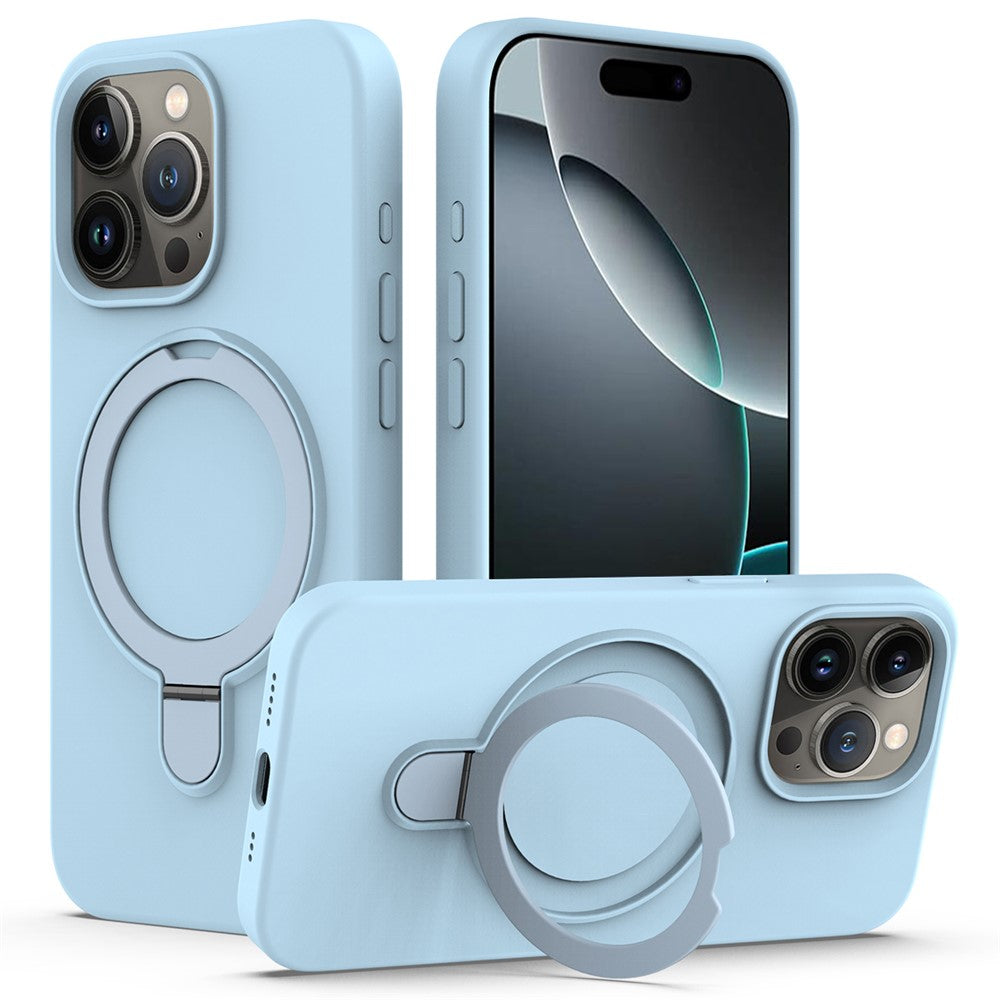 For iPhone 16 Pro Case Compatible with MagSafe Kickstand PC + Silicone Phone Cover
