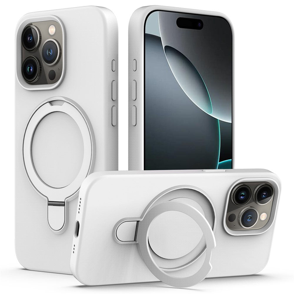 For iPhone 16 Pro Max Case Compatible with MagSafe Kickstand PC + Silicone Phone Cover