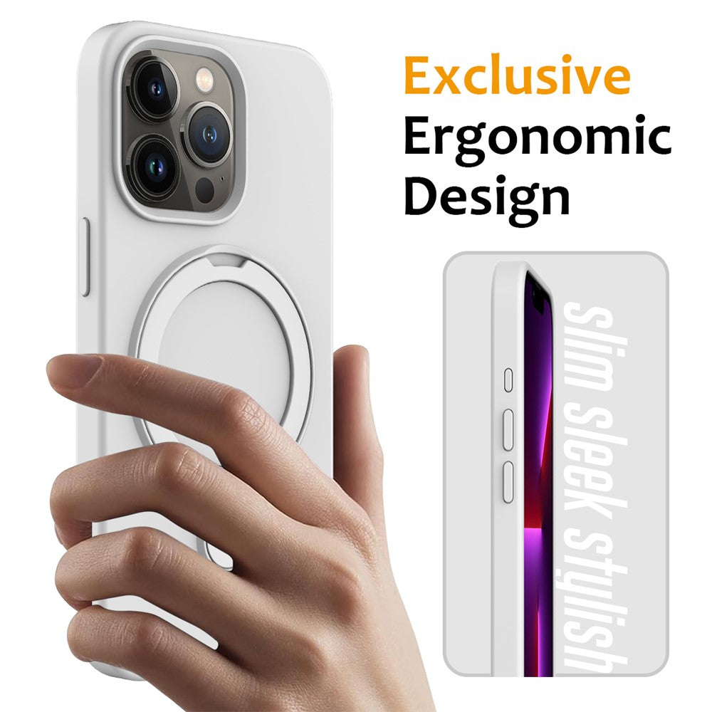 For iPhone 16 Pro Max Case Compatible with MagSafe Kickstand PC + Silicone Phone Cover
