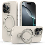 For iPhone 16 Pro Max Case Compatible with MagSafe Kickstand PC + Silicone Phone Cover