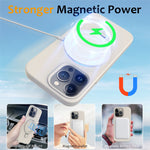 iPhone 16 Pro Max Skal MagSafe med Ställ PC/Silikon - Antikvit