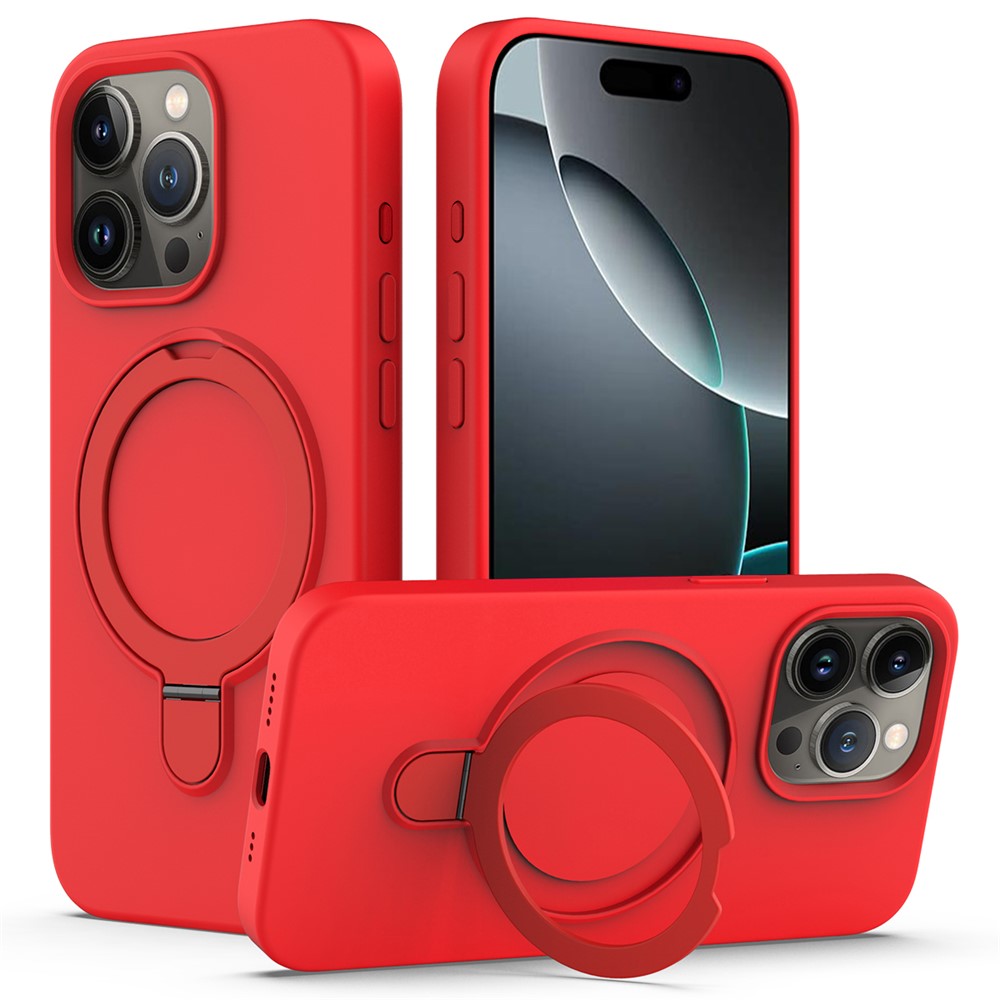 For iPhone 16 Pro Max Case Compatible with MagSafe Kickstand PC + Silicone Phone Cover