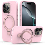 For iPhone 16 Pro Max Case Compatible with MagSafe Kickstand PC + Silicone Phone Cover