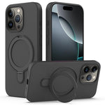 For iPhone 16 Pro Max Case Compatible with MagSafe Kickstand PC + Silicone Phone Cover