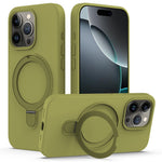 For iPhone 16 Pro Max Case Compatible with MagSafe Kickstand PC + Silicone Phone Cover