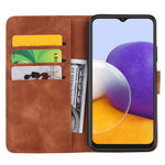 For Samsung Galaxy A16 5G / A16 4G Case PU Leather Wallet Flip Phone Cover Flower Imprinted