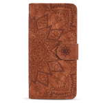 For Samsung Galaxy A16 5G / A16 4G Case PU Leather Wallet Flip Phone Cover Flower Imprinted