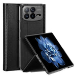 For Xiaomi Mix Fold 4 5G Magnetic Case DUX DUCIS Bril Series Leather+PC Phone Cover with Stand