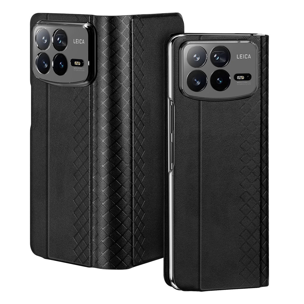 For Xiaomi Mix Fold 4 5G Magnetic Case DUX DUCIS Bril Series Leather+PC Phone Cover with Stand