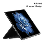 For Xiaomi Mix Fold 4 5G Magnetic Case DUX DUCIS Bril Series Leather+PC Phone Cover with Stand