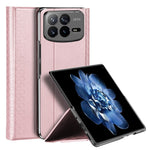 For Xiaomi Mix Fold 4 5G Magnetic Case DUX DUCIS Bril Series Leather+PC Phone Cover with Stand