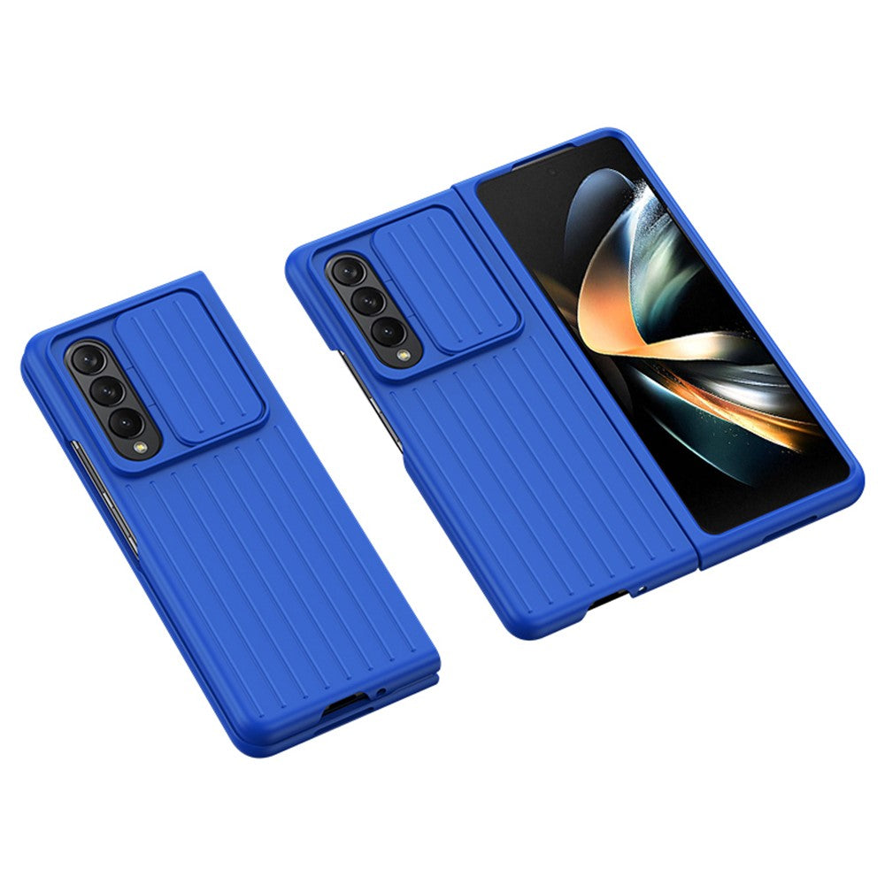 For Samsung Galaxy Z Fold4 5G Shockproof Case Anti-Fall Phone Case Mobile Phone Hard PC Protector with Slide Camera Cover