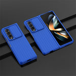 For Samsung Galaxy Z Fold4 5G Shockproof Case Anti-Fall Phone Case Mobile Phone Hard PC Protector with Slide Camera Cover
