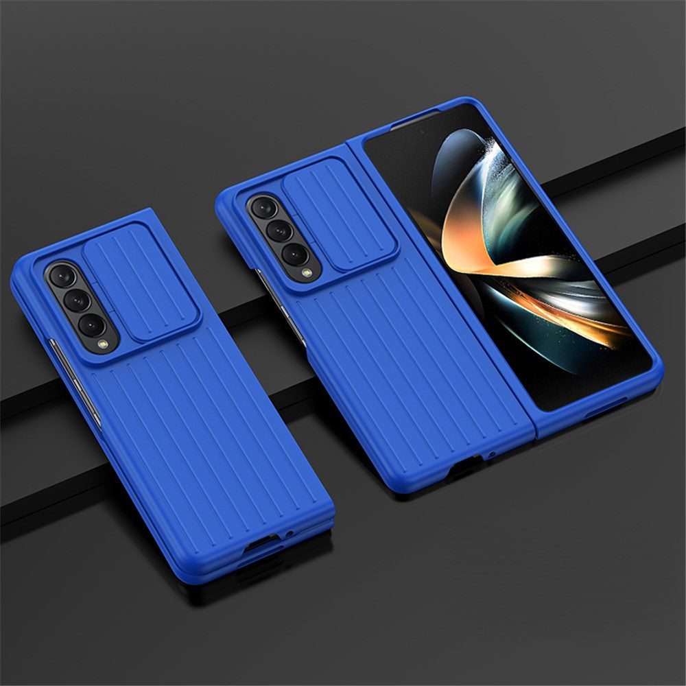 For Samsung Galaxy Z Fold4 5G Shockproof Case Anti-Fall Phone Case Mobile Phone Hard PC Protector with Slide Camera Cover