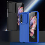 For Samsung Galaxy Z Fold4 5G Shockproof Case Anti-Fall Phone Case Mobile Phone Hard PC Protector with Slide Camera Cover