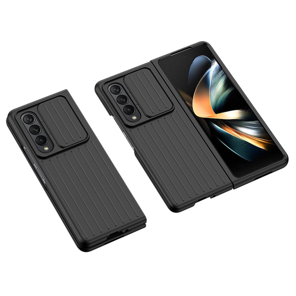 For Samsung Galaxy Z Fold4 5G Shockproof Case Anti-Fall Phone Case Mobile Phone Hard PC Protector with Slide Camera Cover