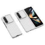 For Samsung Galaxy Z Fold4 5G Shockproof Case Anti-Fall Phone Case Mobile Phone Hard PC Protector with Slide Camera Cover