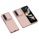 For Samsung Galaxy Z Fold4 5G Shockproof Case Anti-Fall Phone Case Mobile Phone Hard PC Protector with Slide Camera Cover