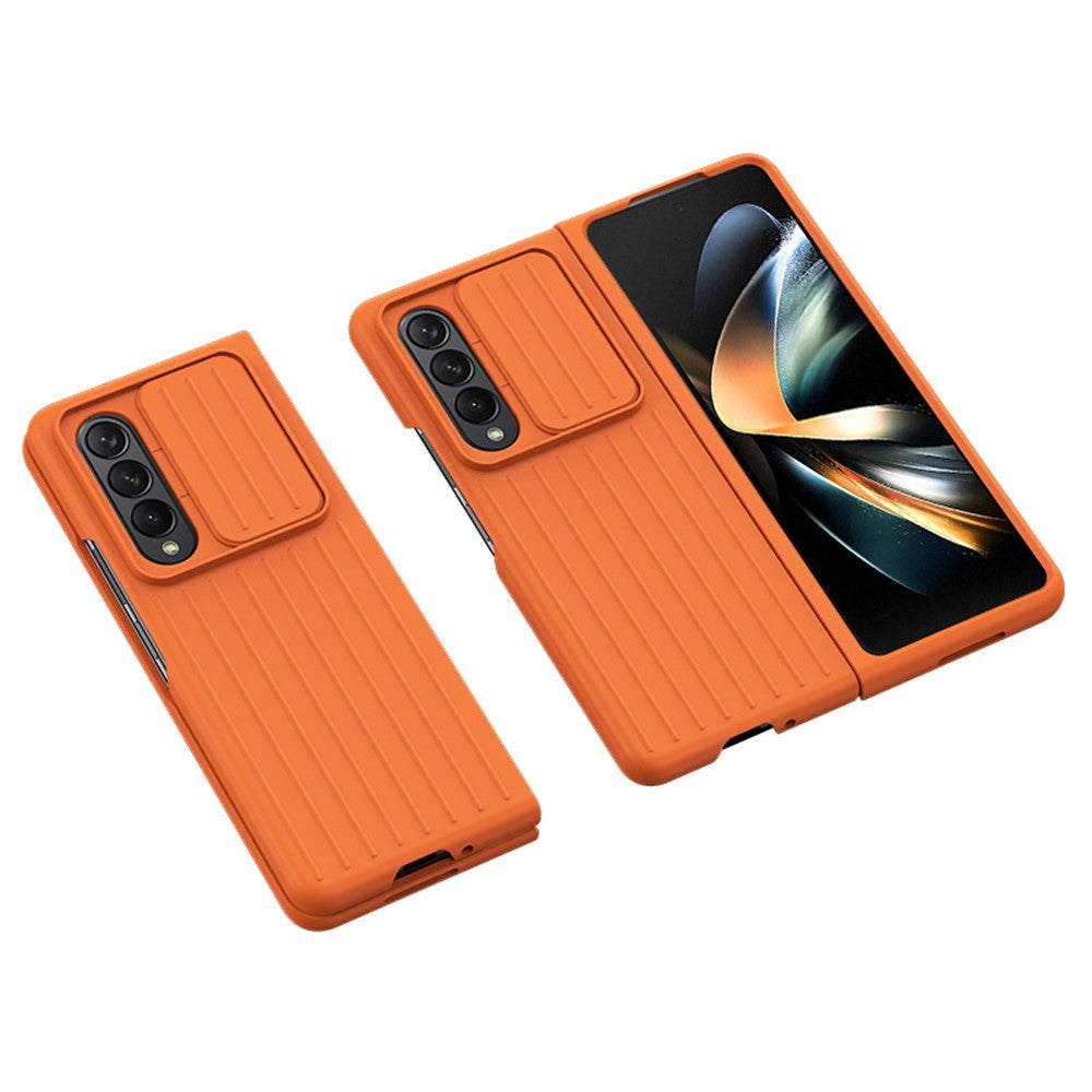 For Samsung Galaxy Z Fold4 5G Shockproof Case Anti-Fall Phone Case Mobile Phone Hard PC Protector with Slide Camera Cover